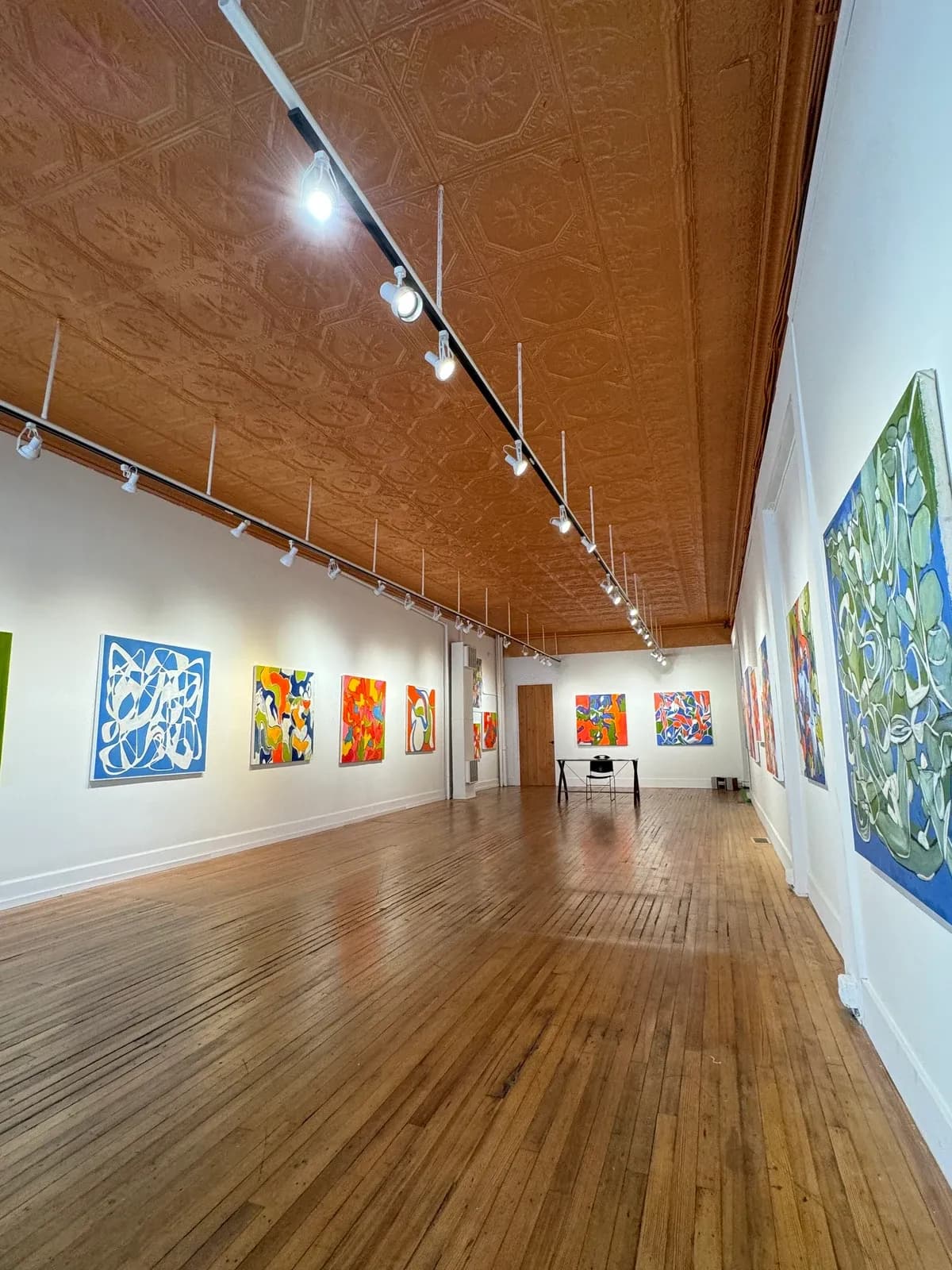 A view of Steven W. Miller’s exhibition at The Annex at Five Points Arts