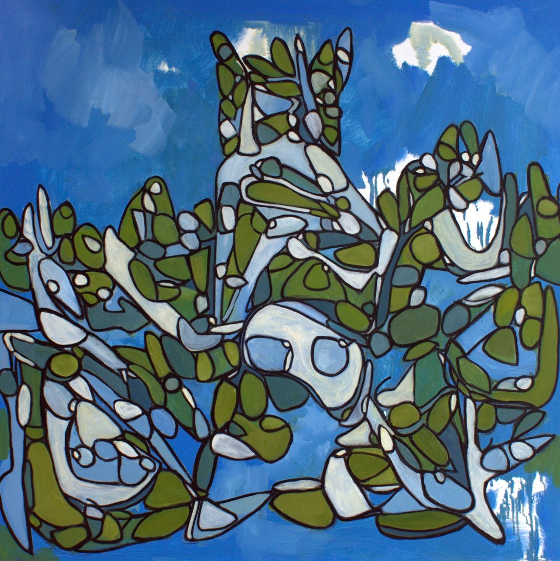 Untitled 7 oil on canvas 50x50" price on request