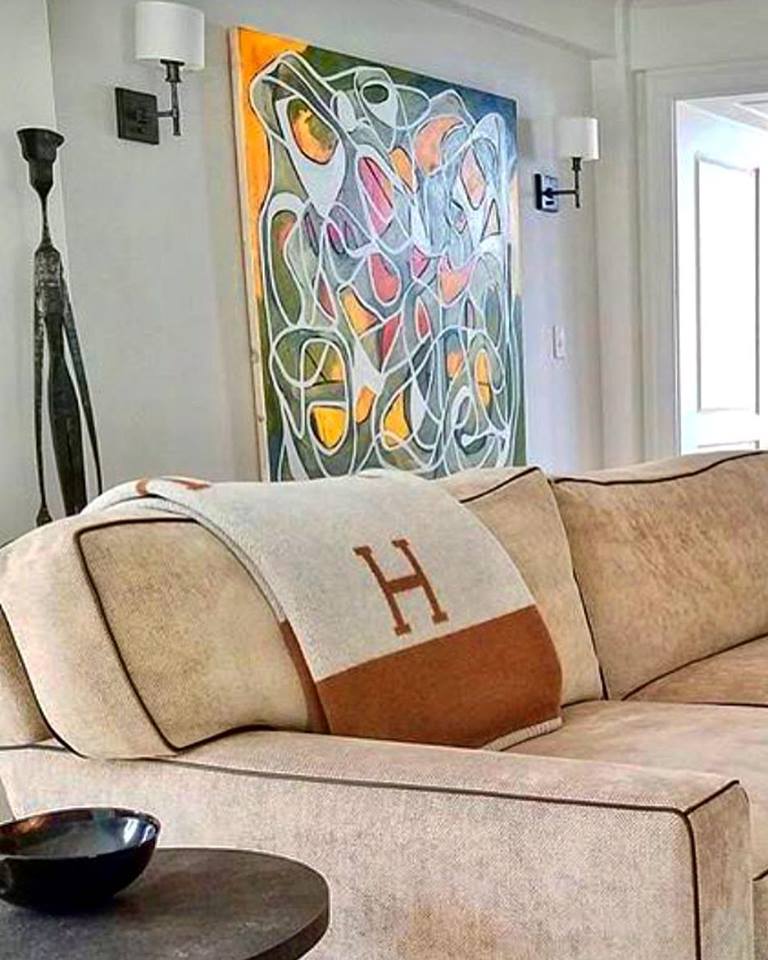 Country estate with painting by Steven W Miller